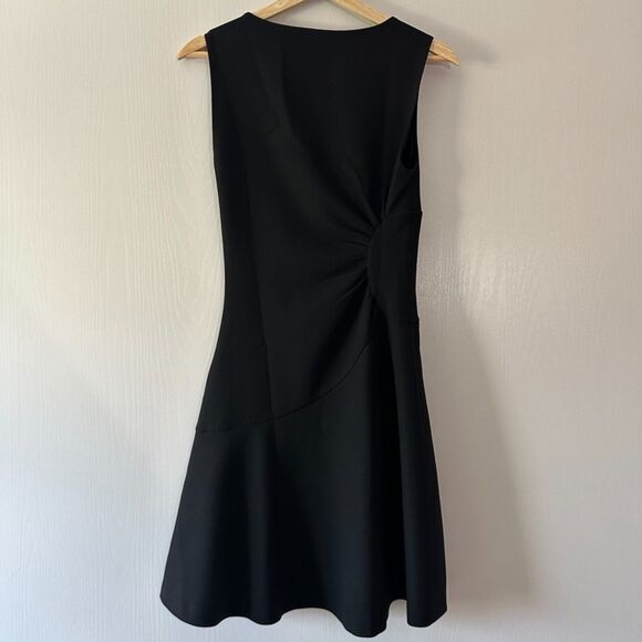 Diane Von Furstenberg Dayna Ruched Fit-and-Flare‎ Dress Black Size 0 XS - Picture 7 of 8